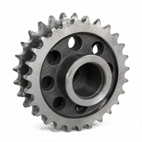 Pignon de chaîne à rouleaux double avec structure de moyeu pour équipement de manutention