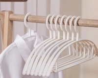Cintre semi-circulaire à épaules larges pour la maison, avec poignée antidérapante sans trace, pour sécher les vêtements et le rangement