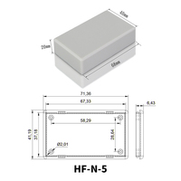 Fabricants professionnels d'usine OEM personnalisation IP54 petit boîtier ABS boîtier de batterie boîtiers électroniques en plastique pour PCB