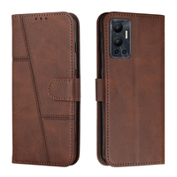 Retro Line Vintage Portefeuille Étui En Cuir pour Tecno Spark 40C 40 Pro Plus Pova 7 4G Camon 40 Premier 5G Flip Stand Couverture de Téléphone