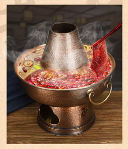 Pentola per Hotpot in Rame Puro di Pechino per Carne di Agnello e Manzo, Hotpot a Carbone - Product Image 5
