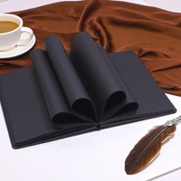 SIDAIXUE A5 Cuaderno de Tapa Dura Negra, Agenda Diaria con Encuadernación Térmica, Bolígrafo y Caja de Regalo Incluidos