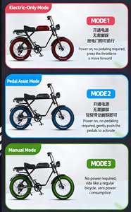 Внедорожный минибайк/покетбайк Star-Style для снежной местности с толстыми шинами, 48В, 40-60 км/ч, из Тяньцзиня, Китай - Product Image 4