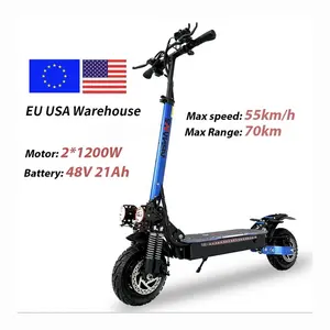 E Scooter elettrico US EU UK magazzino mobilità doppio motore veloce Off Road pieghevole adulto 2400w 48v 10 pollici X6 PRO Scooter elettrico