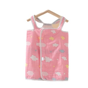 Jianmu Baby - Faja de gasa de algodón puro para bebé, diseño de nubes azules y rosas, cinturón delgado de verano para bebés y niños pequeños - Product Image 3