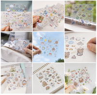 Autocollants transparents imperméables à double face imprimés en haute définition avec logo personnalisé pour miroirs en verre