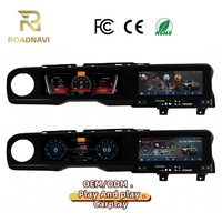 Autoradio Android RoadNavi 24,6 pouces à double écran pour Jeep Wrangler JL 2018-2023, nouvelle unité centrale de remplacement/mise à niveau, tableau de bord numérique
