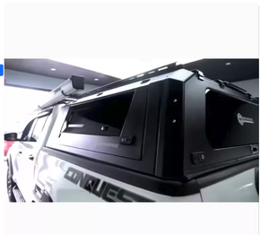 Couverture de benne rigide pliable en 4 parties, étanche, 4' 6'', pour Maverick Pickup 2012+, Ford Ranger & <span class=keywords><strong>Silverado</strong></span> <span class=keywords><strong>1500</strong></span> Wildtrak - Product Image 2