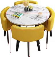 Ensemble de mobilier de restaurant familial de luxe très demandé : 1 table et 4 chaises – Qualité supérieure pour la maison, la salle à manger, l'école, l'hôtel (vente en gros)