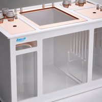 Sump d'aquarium d'eau salée en acrylique sur mesure, conception modulaire silencieuse avec débordement, adapté aux réservoirs de poissons et de coraux, prend en charge l'OEM