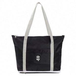 Sac de voyage pliable double couche en tissu Oxford léger et spacieux pour vêtements, avec logo personnalisé, vente en gros - Product Image 1