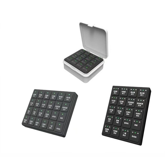 Automotive CANbus Keypad Button Panel Switch Control Module Silicone Pad CAN 2.0B 9~36V DC for Construction Machinery Sanitation
