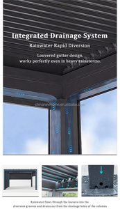 Pérgola de Aluminio Resistente a la Carga de Nieve, Techo Eléctrico, Resistente a Huracanes, Pabellón Invernadero <span class=keywords><strong>para</strong></span> Balcón, Canadá, Europa del Norte - Product Image 6