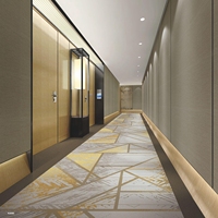 Alfombra de Hotel de Grado Comercial, Antideslizante, de Lana/Nylon Jacquard de Alta Resistencia, de Pelo Alto y Grueso para Vestíbulos, Pasillos y Corredores