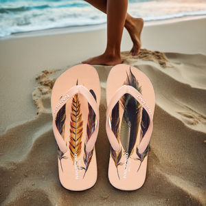 Sandalias Unisex de Moda <span class=keywords><strong>Polinesia</strong></span>, Chanclas Personalizadas con Estampado Playero, Antideslizantes, para Exteriores, Primavera, Verano, Playa, Casuales, Ligeras y Suaves - Product Image 1