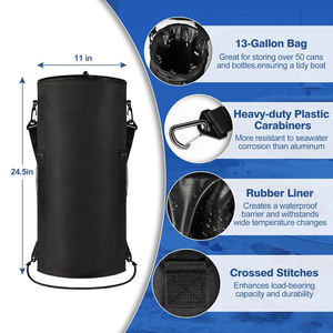 Sac à ordures portable réutilisable personnalisé pêche barre de sable bateau poubelle marine - Product Image 2