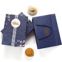 Boîte d'emballage alimentaire pour gâteaux de lune, boîte à pâtisserie personnalisée pour gâteaux, biscuits de Noël, sushis avec pelliculage mat et logo