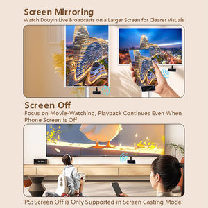 Émetteur de dongle TV sans fil 4K d'usine, affichage plein écran, prise en charge de la mise en miroir d'applications YouTube et TikTok - Product Image 4