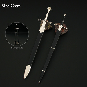 Nuovo personalizzare 22CM Mini metallo portachiavi Anduil gioielli signore degli anelli spada - Product Image 6