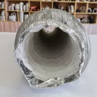 Silencieux flexible en aluminium insonorisant pour conduits industriels, contrôle du flux d'air de ventilation CVC, utilisation en salle de sport, 6 pouces
