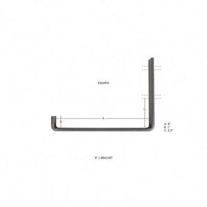 Custom Modern Iron Metal Scaffold Board Industrial Kitchen Floating Open Rustic J <b>Brackets</b> Single-Side <b>Black</b> Powder Coated 75lbs - Product Image 4