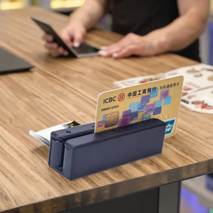 <span class=keywords><strong>Lecteur</strong></span> de cartes de crédit portable MSR003 en ABS, interface de communication USB bidirectionnelle, <span class=keywords><strong>lecteur</strong></span> de bande magnétique à 3 pistes - Product Image 1