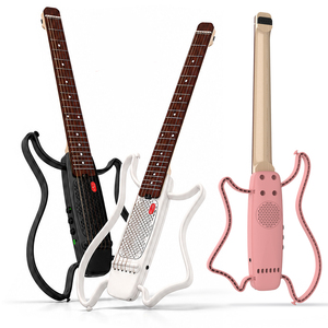 Guitarra Inteligente Yifeng <span class=keywords><strong>PRO</strong></span>, Guitarra Eléctrica de Viaje con Marco, Auriculares con Aplicación Integrada, Amplificador Inalámbrico, Multiefectos Acústicos Clásicos - Product Image 1