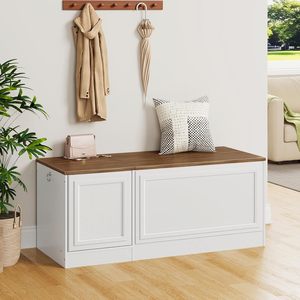 Propre usine meubles de maison boîte de rangement de jouets en bois <span class=keywords><strong>coffre</strong></span> à jouets <span class=keywords><strong>blanc</strong></span> avec charnière de sécurité salon <span class=keywords><strong>et</strong></span> banc de rangement - Product Image 3