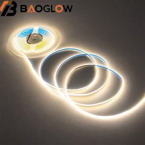 แผงวงจรพิมพ์บางพิเศษ 3 มม. แบบตัดได้ COB 384led/m ไร้จุดต่อ แสงยืดหยุ่นสำหรับใช้ภายในอาคาร 12V 24V แถบไฟ LED COB สำหรับไฟตู้ - Product Image 5