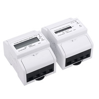 Compteur d'énergie électrique monophasé 4P pour rail DIN, type mini, affichage LCD, classe 1, 20(60)A, pour l'exportation et le commerce transfrontalier