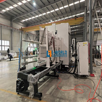 Machine de traitement du verre de grande taille, machine de perçage et de fraisage automatique du verre CNC avec moteur et engrenage, puissance 27KW, tension 220V/380V