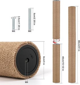 Poteau à gratter <span class=keywords><strong>pour</strong></span> <span class=keywords><strong>chat</strong></span> <span class=keywords><strong>pour</strong></span> bricolage accessoires de poteau de remplacement intérieur arbre à <span class=keywords><strong>chat</strong></span> Jute cadre d'escalade chaton jouet meubles <span class=keywords><strong>pour</strong></span> animaux de compagnie - Product Image 3