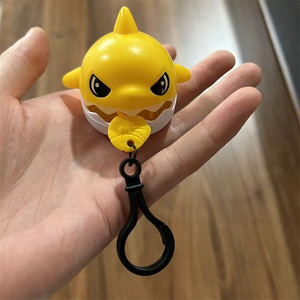 Mini cá mập <span class=keywords><strong>Keychain</strong></span> kéo chủ đề nghiến răng món quà nhỏ đồ chơi cho trẻ em cao su mặt dây chuyền có tính năng cá mập ăn nhỏ - Product Image 4