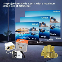 JY325 projecteur LCD portable avec haut-parleurs intégrés lampe LED et WiFi 6 HD projecteur vidéo Home cinéma projecteur