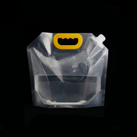 Sac à bec pliable, en plastique, réutilisable, pour Camping en plein air, urgence, stockage d'eau, pliable, capacité 1l 1,2 l 2,5 l 5l 10l, en Stock et personnalisé