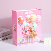 Ballon en forme de cœur pour la Saint-Valentin, sac cadeau en cuir véritable, sac de shopping portable, emballage carré simple et élégant