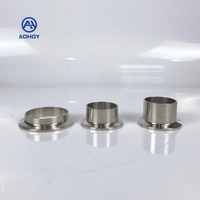 Aohoy Pemasok Ferrule Pengelasan Pipa Tri Clover Clamp Sanitasi Baja Tahan Karat 304 316L DIN 32676 untuk Pesanan Grosir Food Grade