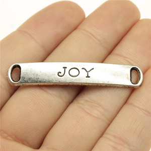 10 pièces Breloques connecteurs LOVE FAITH HOPE SISTER DREAM BEST BELIEVE JOY pour la fabrication de bijoux et de créations DIY - Product Image 3