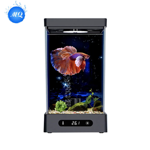 Mini aquarium rectangulaire de luxe en verre pour bureau, écologique et intelligent, idéal pour l'extérieur et la cuisine - Product Image 4