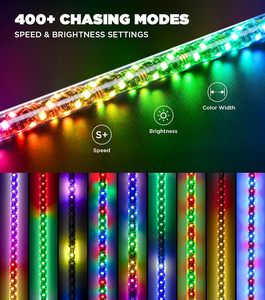 Feu de navigation LED 12V DC de 1,2 m pour bateau avec contrôle via application, couleurs personnalisables et plus de 400 motifs pour utilisation à l'arrière, sur fouet, sur <span class=keywords><strong>poteau</strong></span> ou à l'ancrage - Product Image 4
