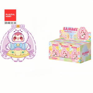 Caja Sorpresa de la Serie Conejito del Campo de Flores de Baby Three Samuel San Xiao Mao, 6 Piezas, Lindos Juguetes de Peluche con Llavero para Regalos, Éxito en TikTok - Product Image 1