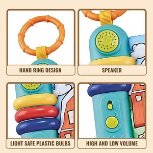 <span class=keywords><strong>Montessori</strong></span> bambino libro di stoffa elettronica giocattolo bambino educazione precoce apprendimento tocco e sentire il tessuto arricciato libro con luci musicali - Product Image 6