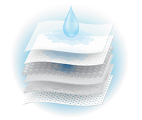 Protège-draps jetables 3 plis absorbants et imperméables avec film PE au dos, logo personnalisé