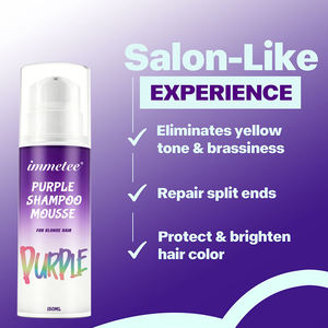 <span class=keywords><strong>Mousse</strong></span> Shampooing Violette 150ml – <span class=keywords><strong>Mousse</strong></span> Tonifiante Violet pour Cheveux Blonds, Décolorés ou Argentés – Élimine les Tons Jaunes et Brassy – Soin Nourrissant pour la Couleur - Product Image 5