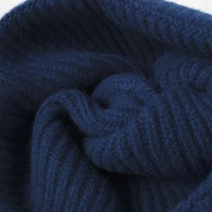Customized Fashion Knitted Unisex Ribbed <b>Beanie</b> Cap Solid Merino <b>Wool</b> Winter <b>Hats</b> - Product Image 3