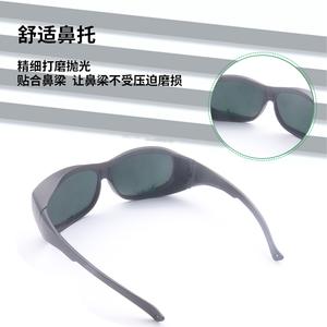 Gafas de seguridad para láser, montura negra, lente de 2 mm, 10% de transmitancia de luz, para protección contra la radiación, fabricadas en Shenzhen, TC-YJ-2912 - Product Image 2
