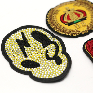No Minimum Heat <strong>Transfer</strong> Fashion 3D Logo Garment <strong>Embroidery</strong> Patches Iron on Custom Sequin Patches - Product Image 1