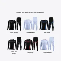 Pantalons de ski respirants à séchage rapide sans couture pour l'automne et l'hiver, ensembles thermiques anti-transpiration pour le sport et le cyclisme, pour hommes et femmes