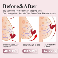 Patchs de lifting et d'élargissement des seins efficaces en T pour une définition du décolleté plus ferme et améliorée.