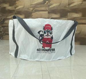 6 yard 8 yard 1 tonnellata big use skip super sack heavy duty appaltatore sabbia ghiaia jumbo PP fibc dumpster waste bag per l'imballaggio - Product Image 6